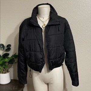 Aeropostale Black Quilted Women's Jacket
